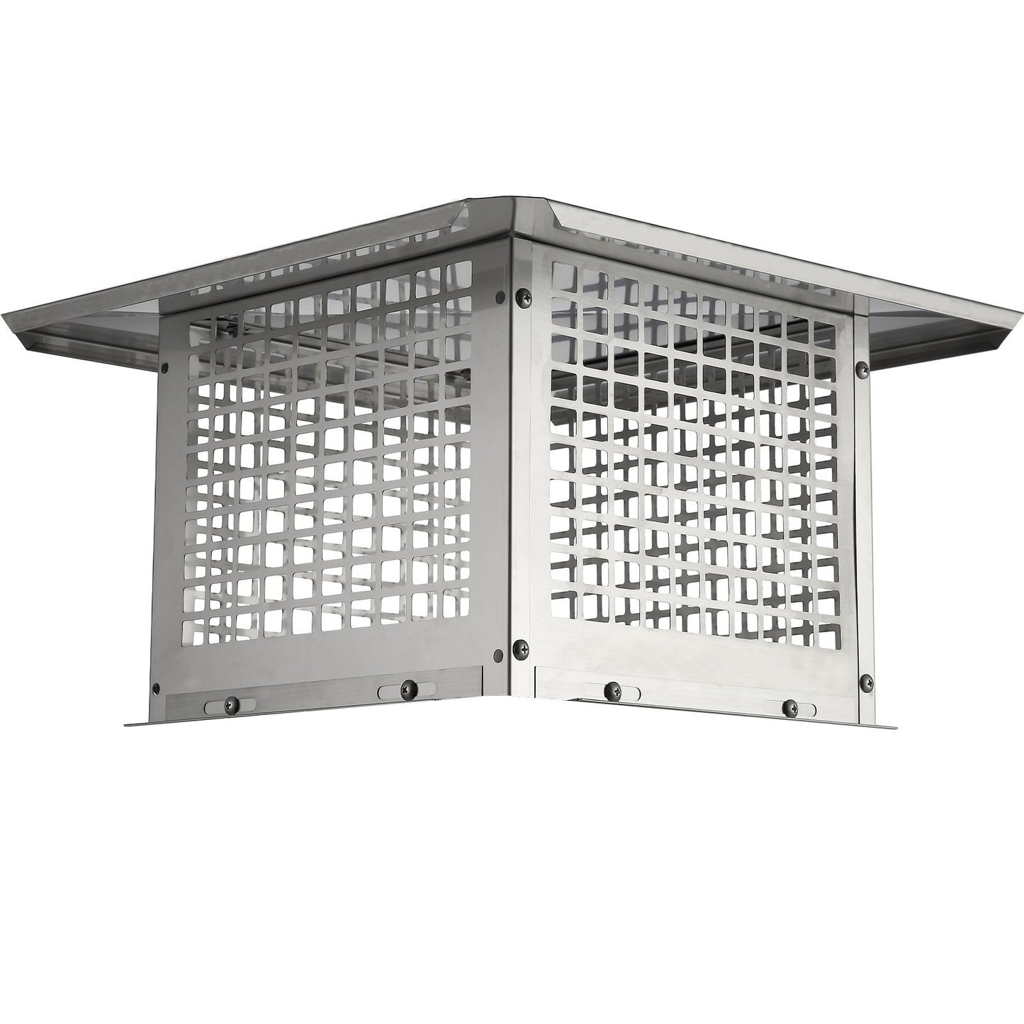 VEVOR Chimney Cap, 12 X 12 Inch, 304 Stainless Steel Fireplace Chimney Cover, Not Easily Toppled & Practical Accessories & Easy Installation, Fits Mesh Flue Covers Outside Clay Flue Shingles, Silver