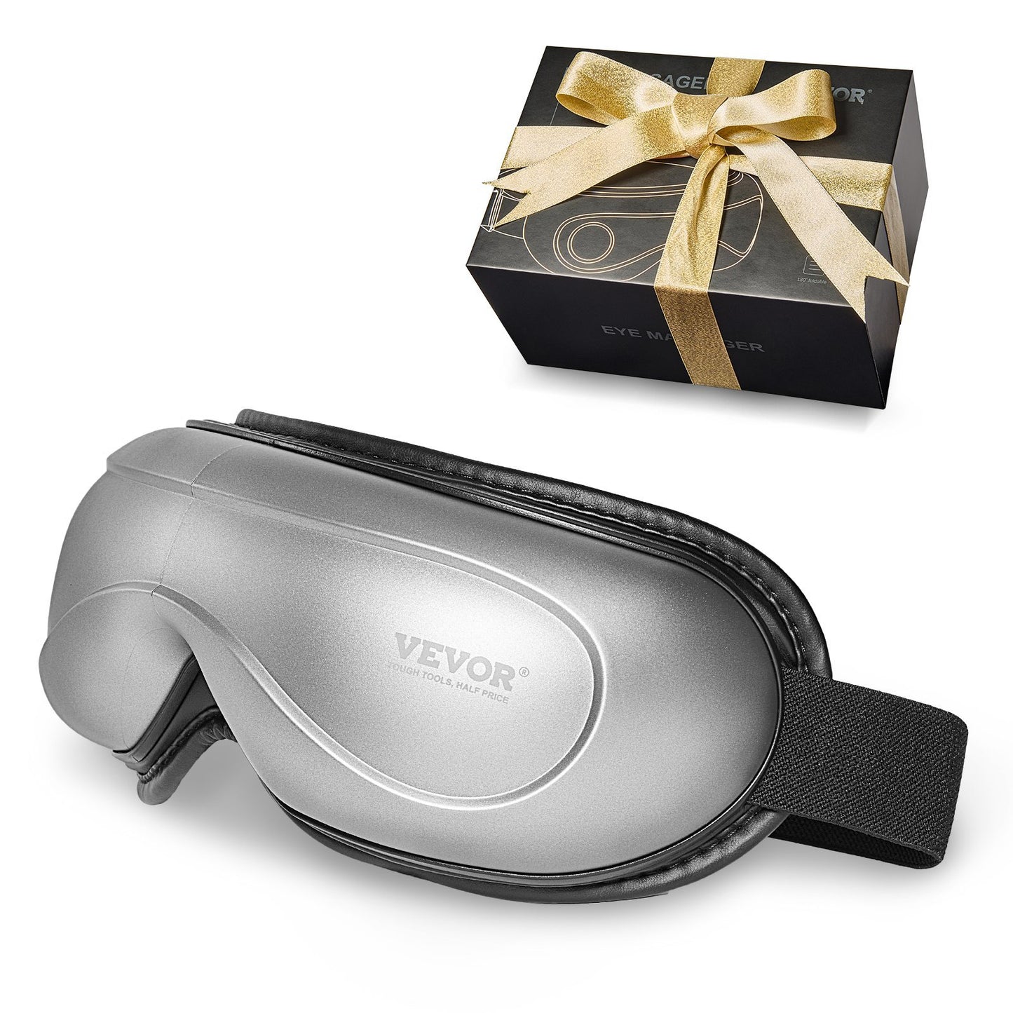 VEVOR Heated Eye Massager Eye Care Device 5 Modes Bluetooth Music Foldable