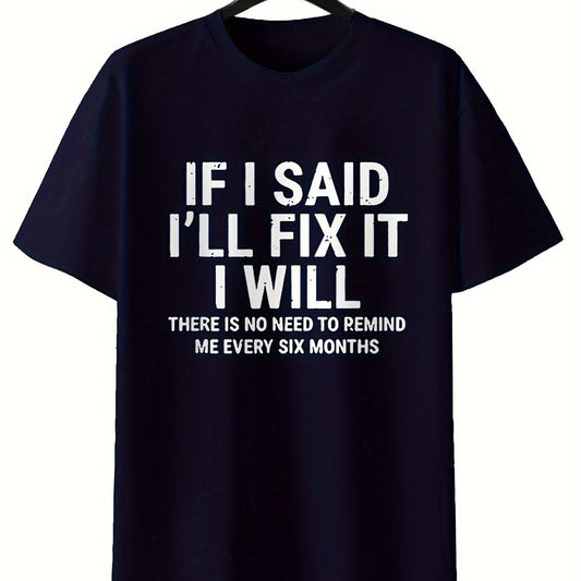 Round Neck Printed T-shirt Casual Short Sleeved Top