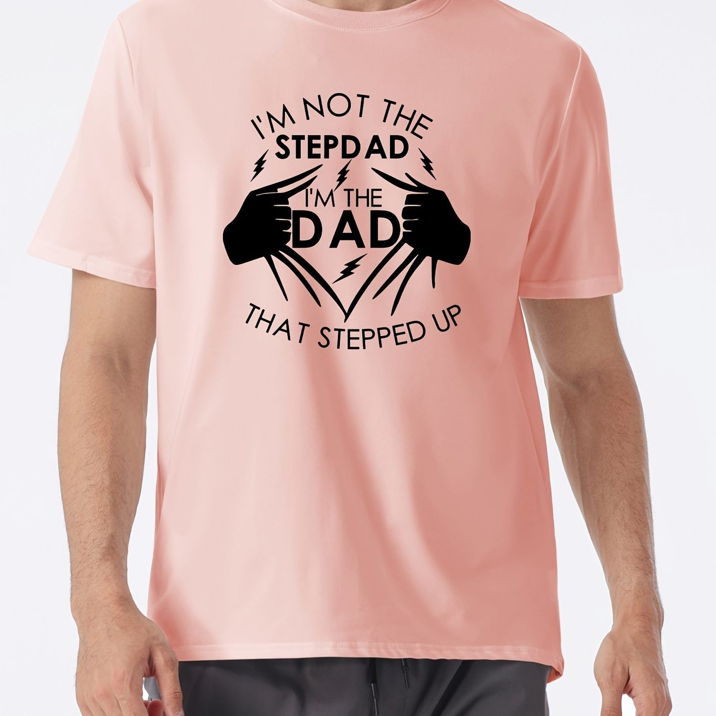Stand Up Dad Stepfather T-shirt, Men's T-shirt