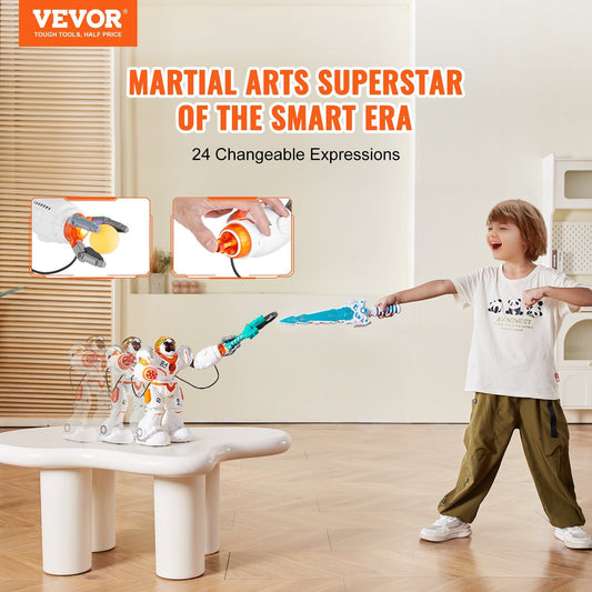 VEVOR RC Robot Toy Battle Robot For Kids Remote Control Robotic Toy Programmable