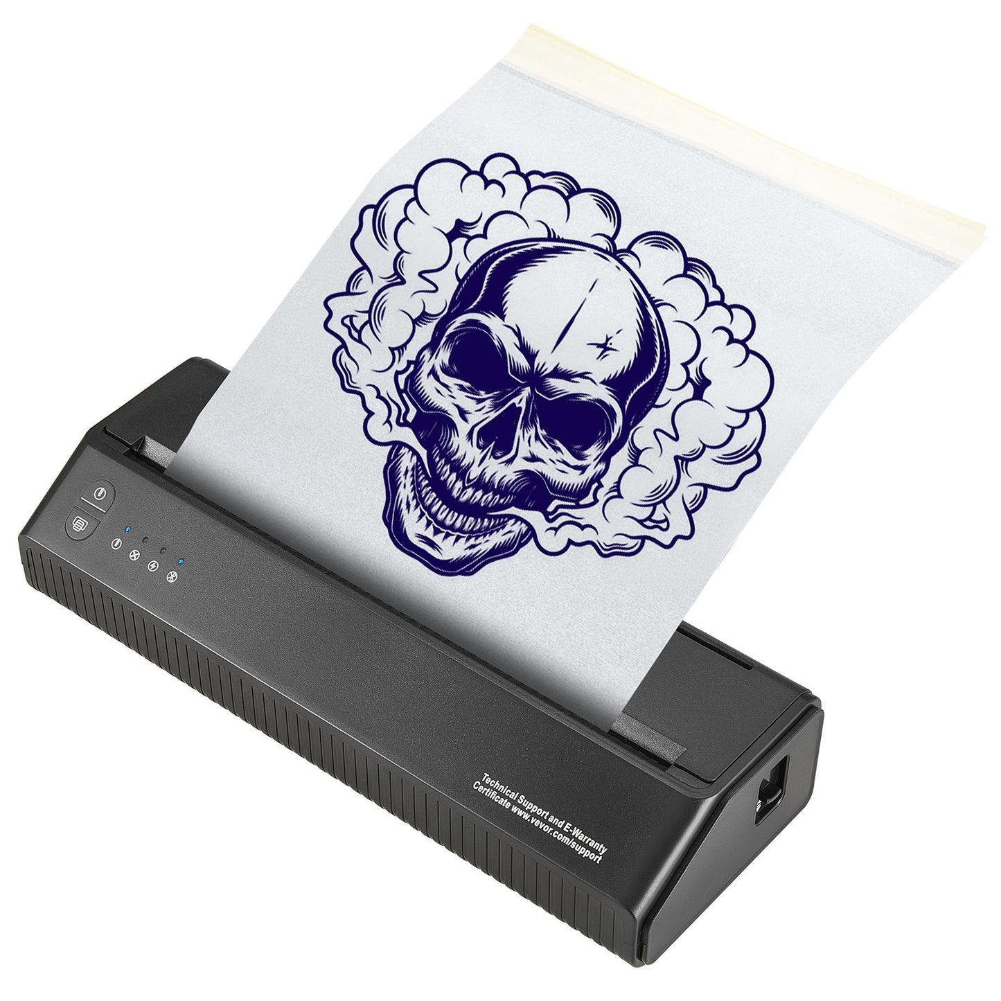 VEVOR Tattoo Stencil Printer, Wireless Bluetooth Tattoo Printer Transfer Stencil Machine With 10Pcs Transfer Paper, Compatible For IOS Android Phone, IPad PC