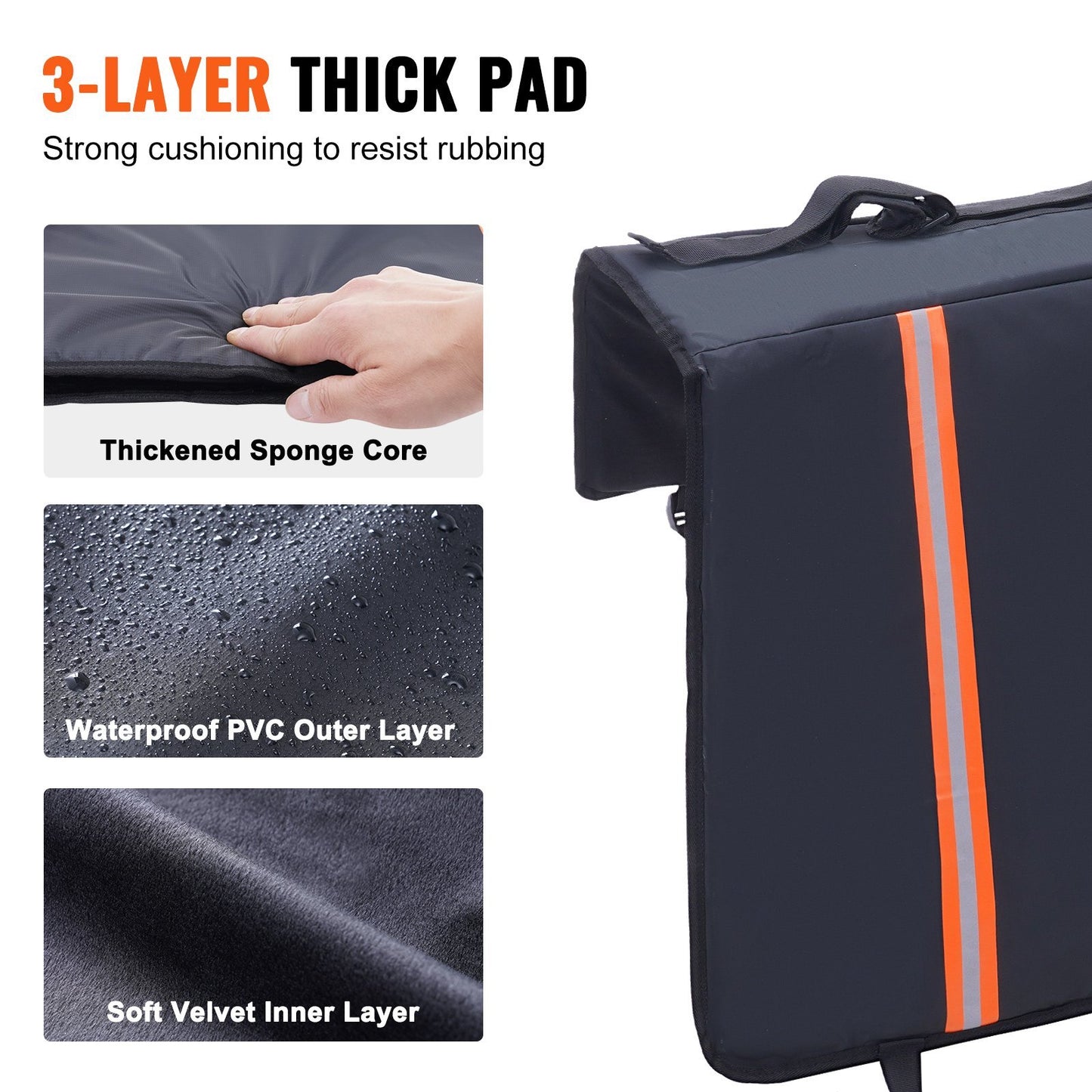 VEVOR 62-inch Tailgate Pad 6-Bike Pickup Truck Bed Tailgate Pad Protector Cover