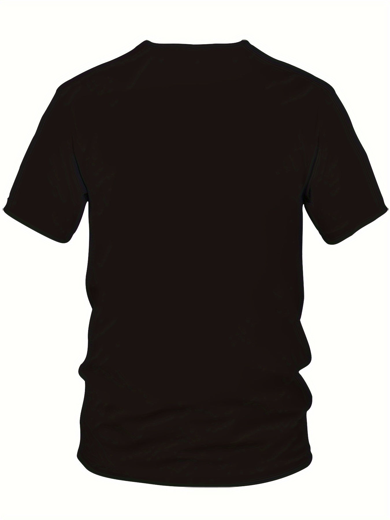 Large Men's Gun And Letter Graphic Printed T-shirt