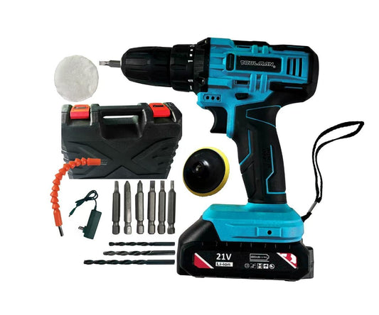 21V Max Lithium Cordless Handheld Drill Kit
