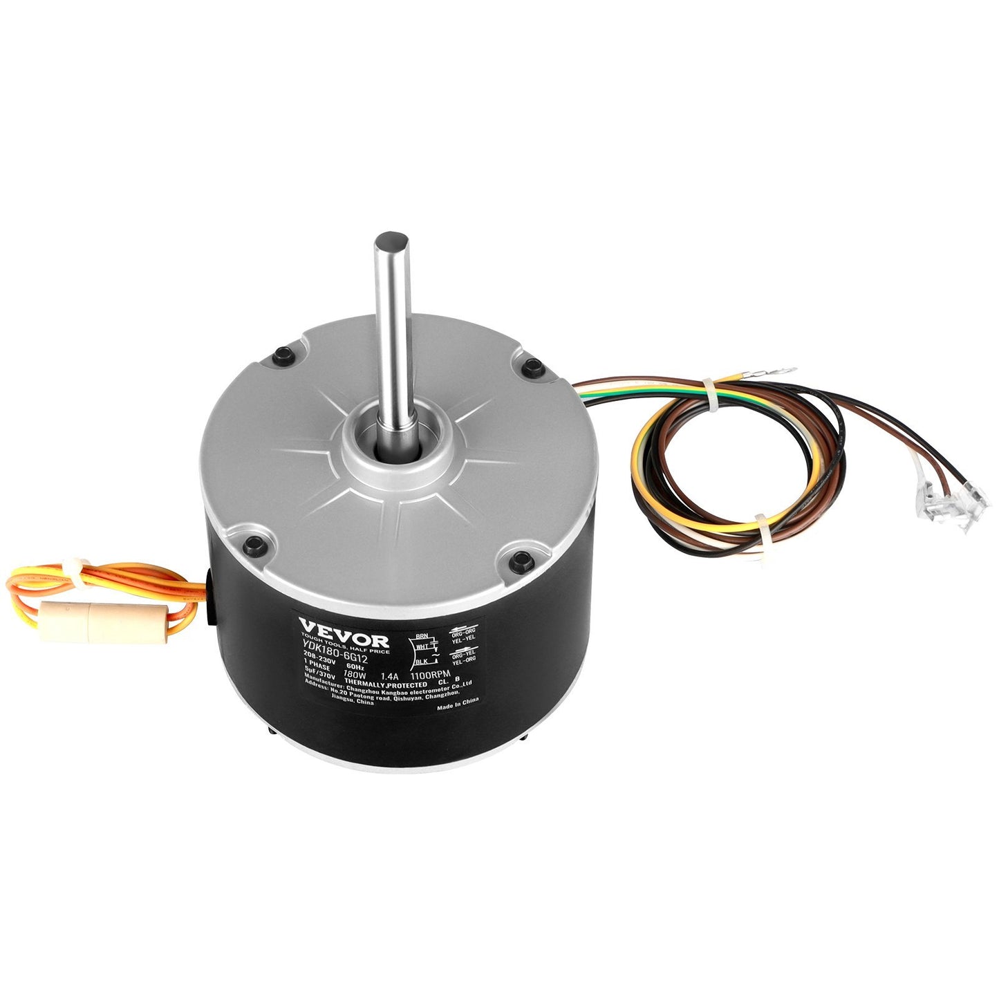 VEVOR Condenser Fan Motor 5KCP39EGS070S, 5KCP39EGY823S,  1100RPM, OEM Standard Upgraded Replacement Condenser Motor Reversible Rotating,