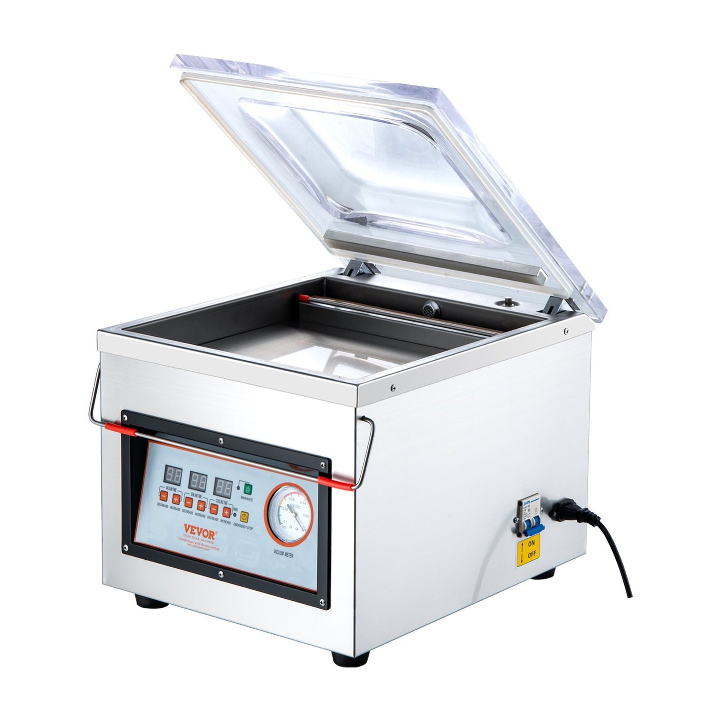 VEVOR Chamber Vacuum Sealer DZ-260C Kitchen Food Chamber Vacuum Sealer, 110V Packaging Machine Sealer For Food Saver, Home, Commercial Using