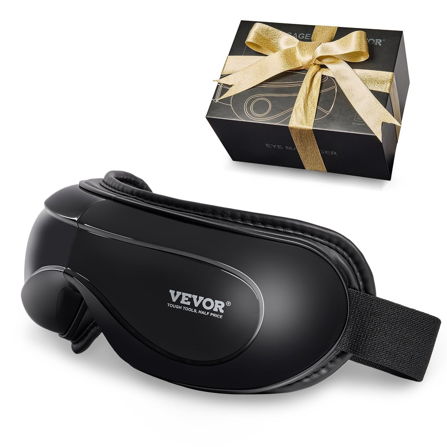 VEVOR Heated Eye Massager Eye Care Device 5 Modes Bluetooth Music Foldable