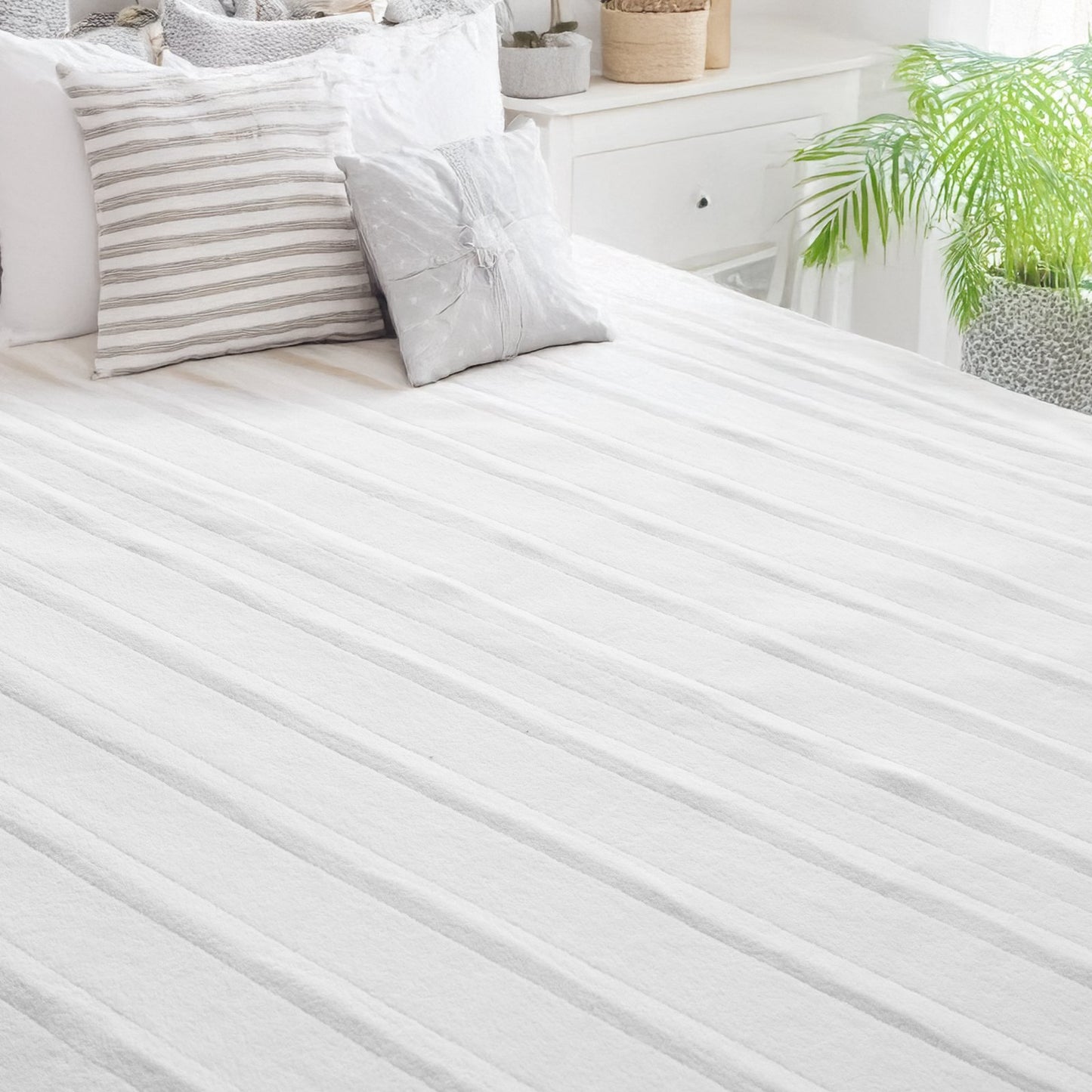 VEVOR Heated Mattress Pad 54x75 In Full Electric Warmer Coral Fleece Auto Off