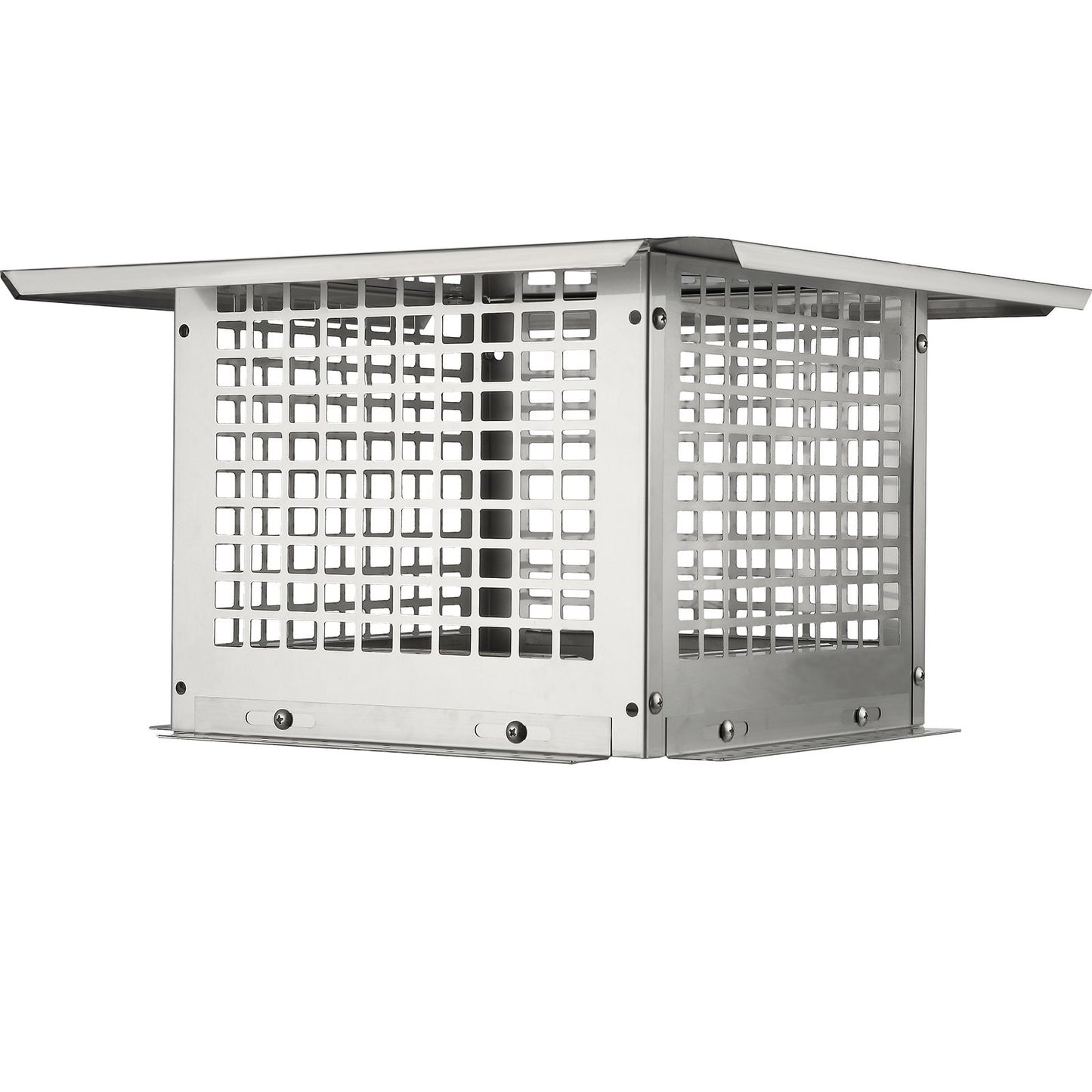 VEVOR Chimney Cap, 12 X 12 Inch, 304 Stainless Steel Fireplace Chimney Cover, Not Easily Toppled & Practical Accessories & Easy Installation, Fits Mesh Flue Covers Outside Clay Flue Shingles, Silver