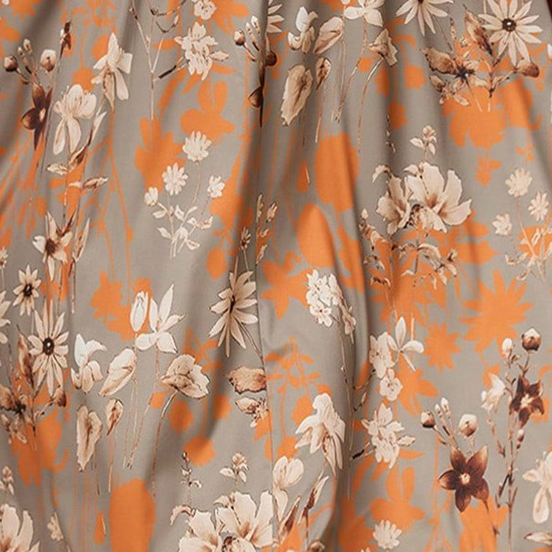 Women's Elegant Plus Size Floral Print Maxi Dress - Middle Eastern Bohemian Style Embroidery Long