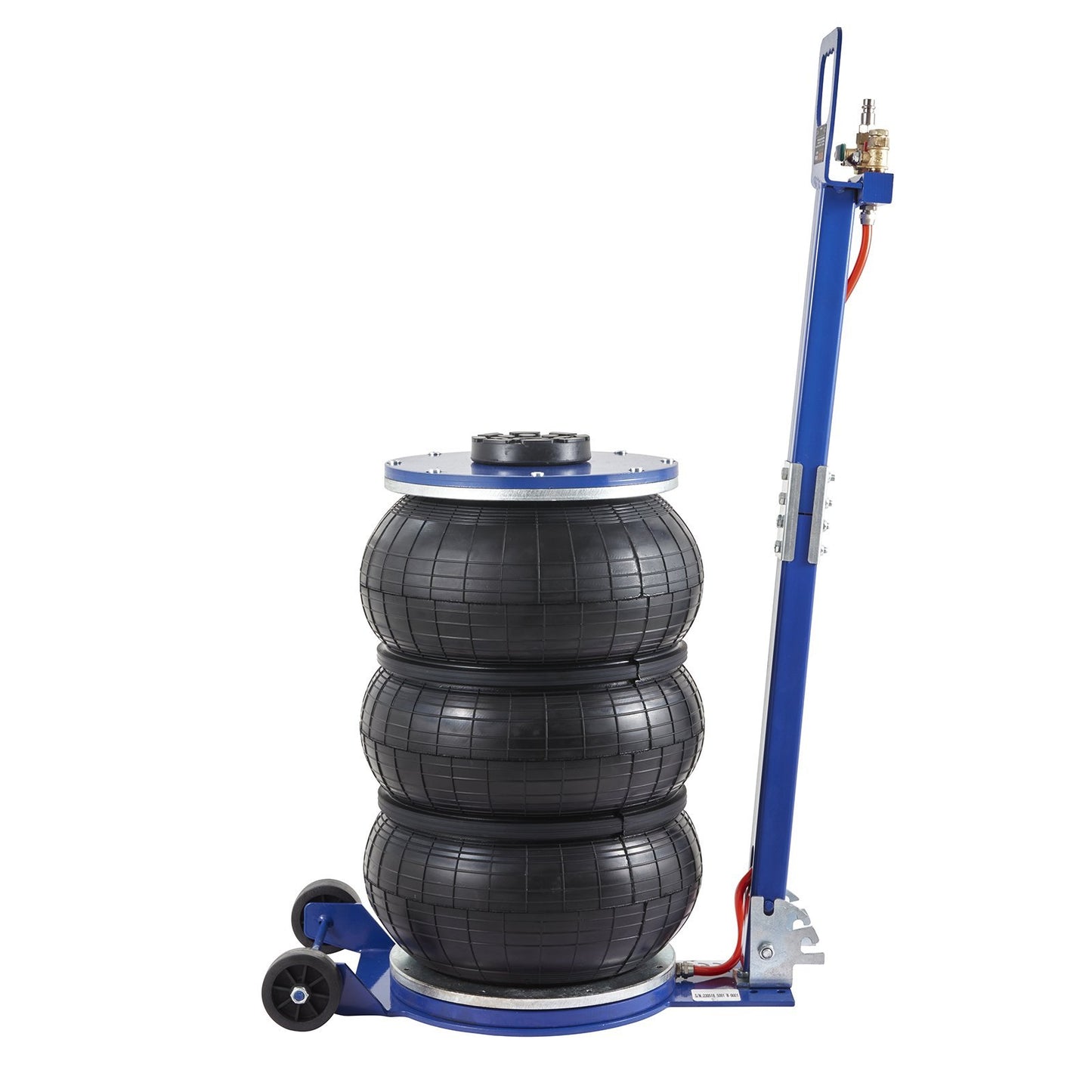 VEVOR Air Jack, 5 Ton 11000 Lbs Triple Bag Air Jack, Airbag Jack With Six Steel Pipes, Lift Up To 18.5 Inch 470 Mm, 3-5 S Fast Lifting Pneumatic Jack, With Adjustable Handle For Car, Garage, Repair