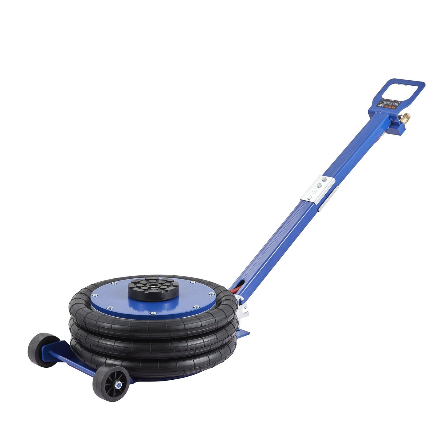 VEVOR Air Jack, 5 Ton 11000 Lbs Triple Bag Air Jack, Airbag Jack With Six Steel Pipes, Lift Up To 18.5 Inch 470 Mm, 3-5 S Fast Lifting Pneumatic Jack, With Adjustable Handle For Car, Garage, Repair