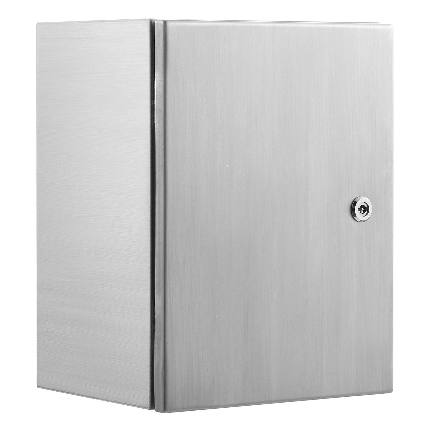 VEVOR Steel Electrical Box,304 Stainless Steel Electrical Enclosure Box, Wall-Mounted Outdoor Electrical Electronic Equipment Enclosure With Mounting Plate Hinges Lock, IP66 Waterproof